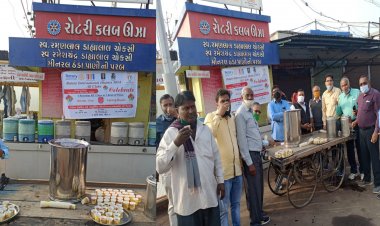 ઊંઝામાં રોટરી કલબ દ્વારા વિના મૂલ્યે ઉકળાનું વિતરણ કરાયું