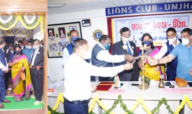 ઊંઝા MLA ડો.આશાબેન પટેલના હસ્તે લાયન્સ ક્લબના એ.સી.હોલનું ઉદ્ઘાટન કરાયું