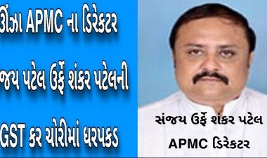 Breaking : ઊંઝા APMC ડિરેકટર સંજય ઉર્ફે શંકર પટેલની GST કરચોરીમાં ધરપકડ