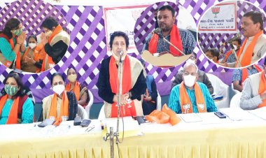 આગામી ઊંઝા નગરપાલિકાની ચૂંટણીમાં 36 બેઠકો પર કમળ ખીલશે : વિભાવરીબેન દવે