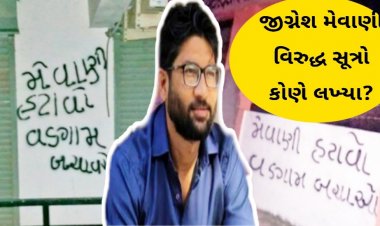 બનાસકાંઠા : વડગામમાં દિવાલ ઉપર ' મેવાણી હટાવો, વડગામ બચાવો ' ના સૂત્રોચ્ચાર લખનાર કોણ ? રાજકારણ ગરમાયુ