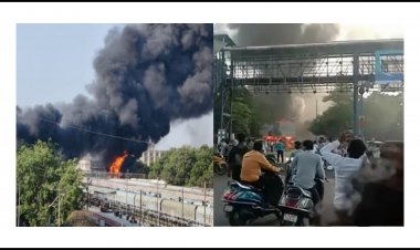 વડોદરા : અલકાપુરી ગરનાળા પાસે આગ, વાહન વ્યવહાર ખોરવાયો, અફરા તફરી મચી