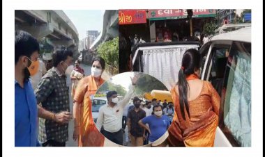 સુરત : વિરોધ પ્રદર્શમાં ભાગ લેવા ગયેલ મેયર વિરુદ્ધ  જ નારેબાજી થતા હેમાલી બોઘાવાલા એ ચાલતી પકડી !