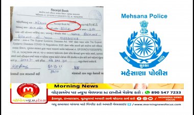 પોલીસે કર્યું બુદ્ધિનું પ્રદર્શન : વાહન ચાલકને આપેલી દંડની પાવતીમાં એવું તે શું લખ્યું કે મહેસાણા પોલીસની ઉડી રહી છે મજાક !