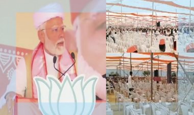 Exclusive : PM મોદીની સભામાં ખુરશીઓ રહી ખાલી : ભાજપનું વધ્યું ટેંશન