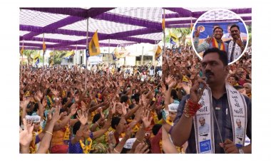 ઊંઝા : કહોડા માં AAP ના ઉમેદવાર ના સમર્થનમાં જંગી સભા યોજાઈ : અલ્પેશ કથીરિયાએ કર્યું સંબોધન