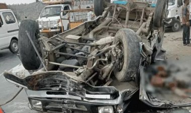 ગુજરાત - રાજસ્થાન બોર્ડર પાસે ગમખ્વાર અકસ્માત : 9 લોકોના મોત