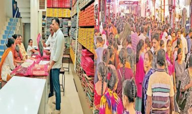 કાંજીવરમ-દરબારી સાડી,પટોળાની ખરીદીમાં મહિલાઓની ભીડ ઉમટી