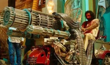 'એનિમલ'ની મહાકાય મશીનગન બનાવવામાં લાગ્યા આટલા મહિના, 100 વ્યક્તિઓ-500 કિલો સ્ટીલ વપરાયું