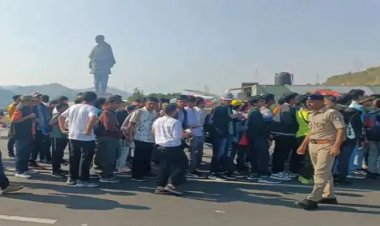 નાતાલની રજાઓને લીધે પ્રવાસન સ્થળો પર ભીડ, સ્ટેચ્યુ ઓફ યુનિટી ખાતે પ્રવાસીઓ ઉમટી પડ્યાં