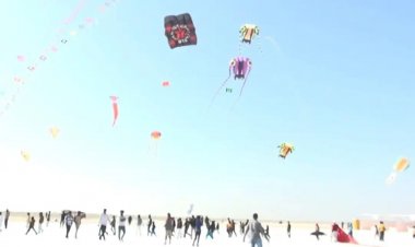 કચ્છ: સફેદરણમાં રંગબેરંગી પંતગોએ આકર્ષણ જમાવ્યુ