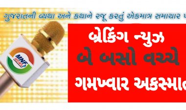 Big Breaking: બે બસો વચ્ચે ગમખ્વાર અકસ્માત : 40 જેટલા પેસેન્જર ઘાયલ