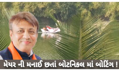 સુરત : મેયર દ્વારા બોટિંગ બંધ નો આદેશ : બોટનિકલ ગાર્ડનમાં બોટિંગ ? જાણો હકીકત