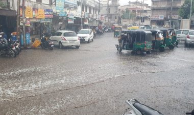 ઊંઝા શહેરમાં કમોસમી વરસાદ પડતા માર્ગો પર પાણી પાણી : જુઓ વિડિયો