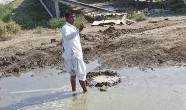 રાધનપુર : નર્મદાની પાઇપલાઇનમાં ભંગાણ થતા ખેડૂતોની હાલત કફોડી ! નિગમના અધિકારીઓનો લૂલો બચાવ