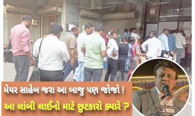 મેયર સાહેબ આ બાજુ પણ જોજો ? પાલિકાના સાઉથ ઝોનમાં શા માટે લાગી છે આ લાંબી લાઈનો ?