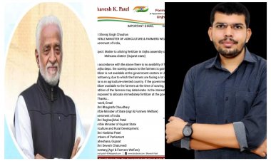 ઊંઝા : ધારાસભ્ય ઊંઘતા રહ્યા અને પૂર્વ કોર્પોરેટરે ખેડૂતો માટે ઉઠાવ્યો અવાજ ! કેન્દ્રીય મંત્રી પાસે કરી માંગ