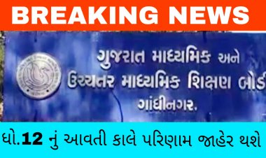 Breaking News: આવતી કાલે સોમવારે ધો.12 નું  પરિણામ જાહેર થશે : પરિણામ આ રીતે જોઈ શકાશે