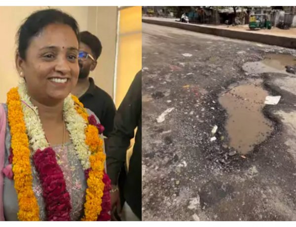 પાલનપુર : મીરા દરવાજા-ગણેશપુરા રોડ પરના ખાડાના વાયરલ વિડીયો ને લઇ પાલિકા પ્રમુખે આપ્યા તપાસના આદેશ