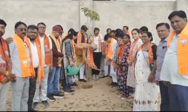 ઊંઝા ભાજપ દ્વારા વિશ્વ પર્યાવરણ દિવસની ઉજવણી :  વૃક્ષારોપણ અને પર્યાવરણ જાગૃતિનો સંદેશ